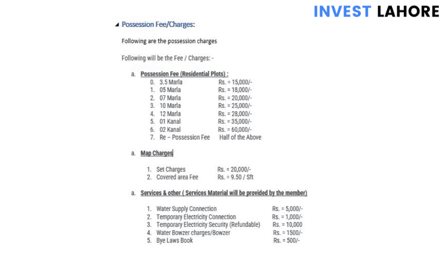 Lahore Smart City Payment Plan