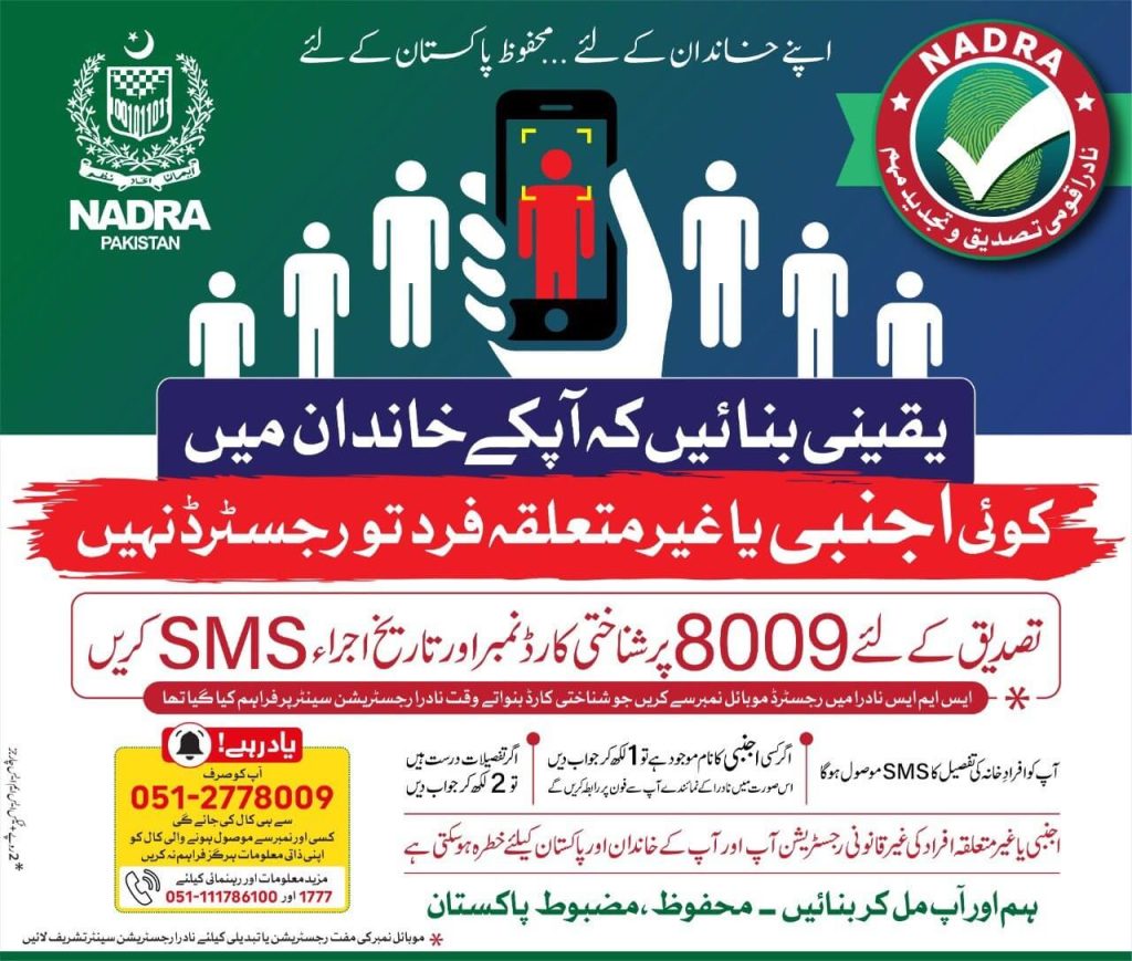 8009 Nadra Family Tree Online Check By CNIC