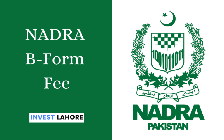 Nadra B Form Fee